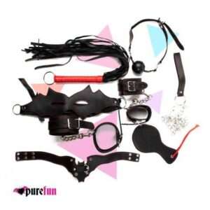 bdsm crveno crni set